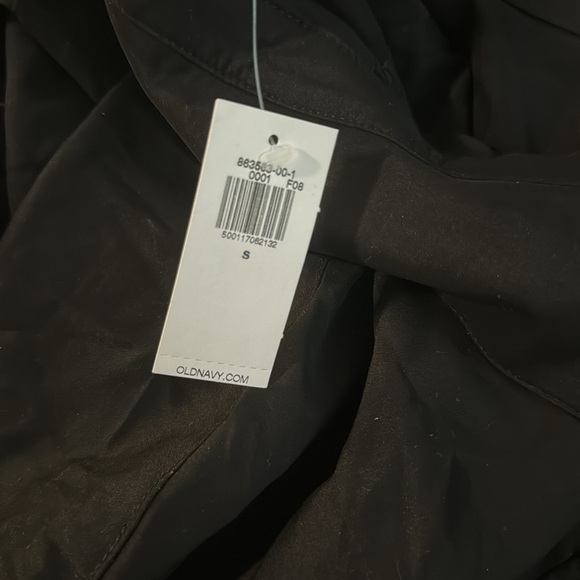 NWT! Old Navy Black Waist-Defined Utility Midi Shirt Dress - Size Large 💜 - Picture 8 of 9